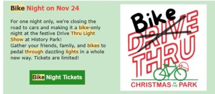 SJBP rides to Christmas In The Park @ History Park San Jose